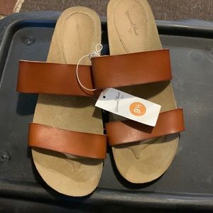 Universal Thread - Neutral Minimalist Slides - Womens 9.5